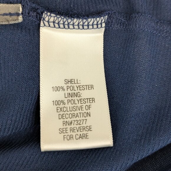 Simply Vera Vera Wang Shades of Blue Handkerchief Hem Dress - Picture 11 of 13